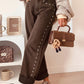 Studded Detail Straight Leg Casual Loose Jeans