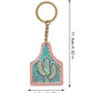 Western Farm Style Wooden Keychain