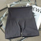 No Awkward Line High Waist Elastic Fitness Base Sports Shorts