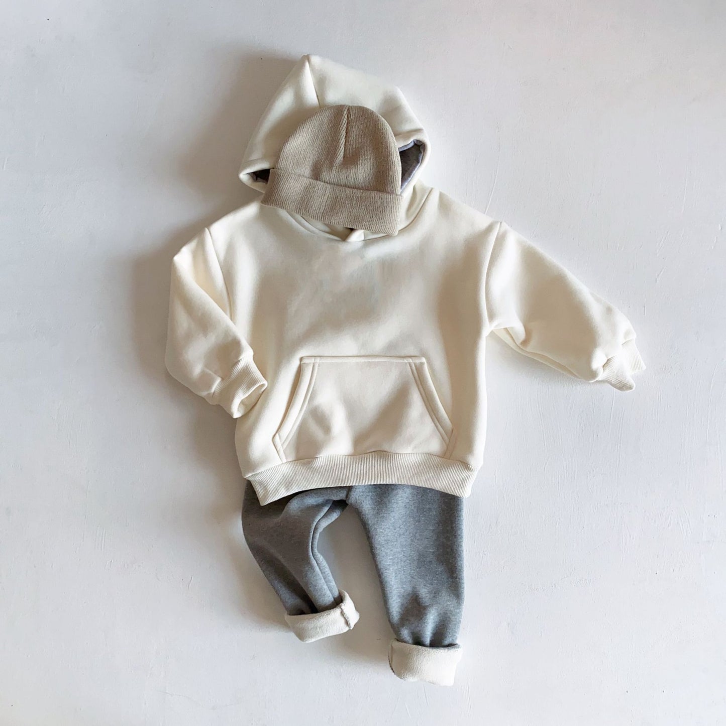 Kid's Fleece Embroidered Hoodie/Leggings/Hats