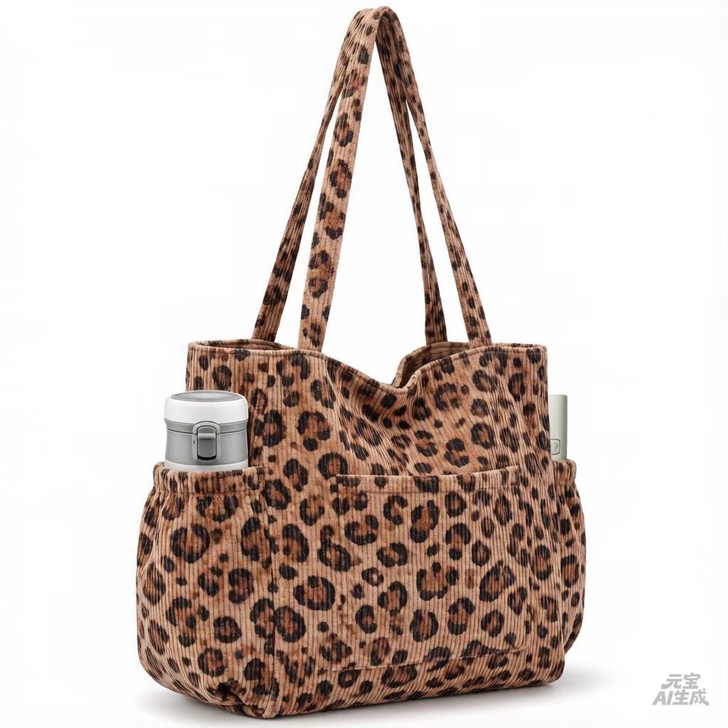 Multiple Pockets Corduroy Bag