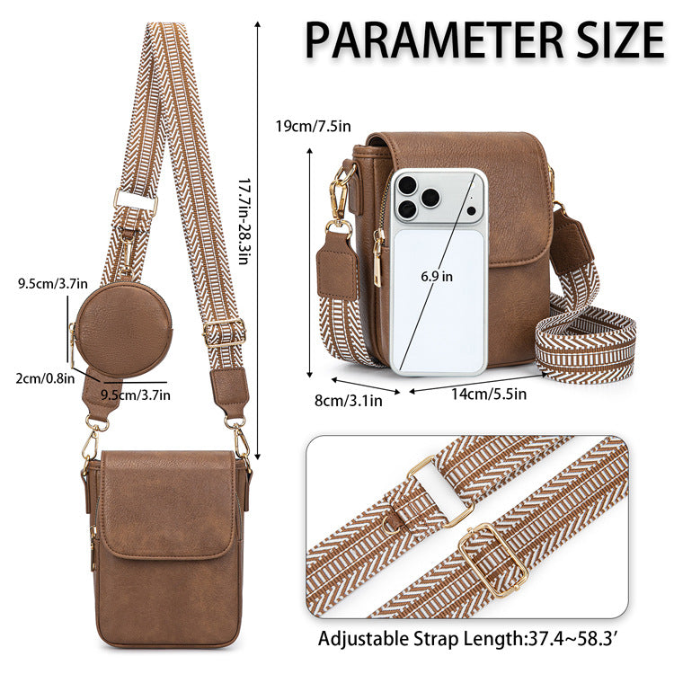Vegan Leather Cell Phone Bags Wallet Purses