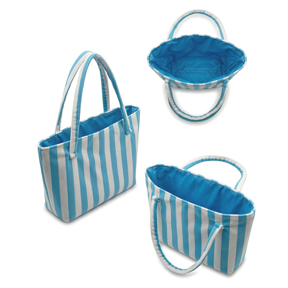 Terry Cloth Beach Tote Bag Large Toweling Handbag for Summer Vacation