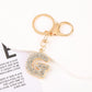 Cute Initial Letter Keychain Backpack Charms