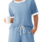 Cozy Ribbed Contrast Lounge Set