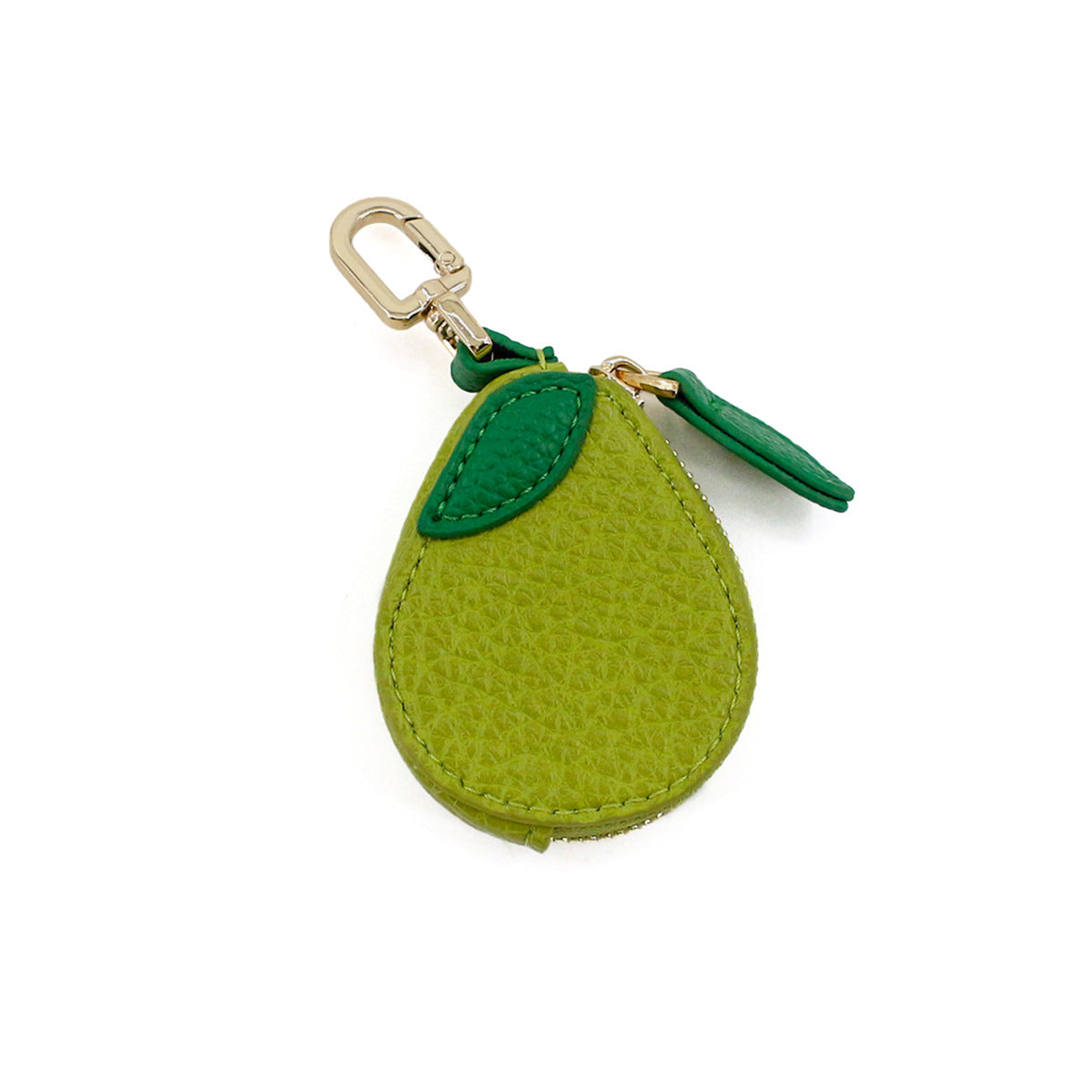 Fruit-Shaped Mini Coin Purse Keychain - Portable PU Leather Wallet & Bag Charm