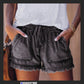 Pocket Frayed Tencel Shorts