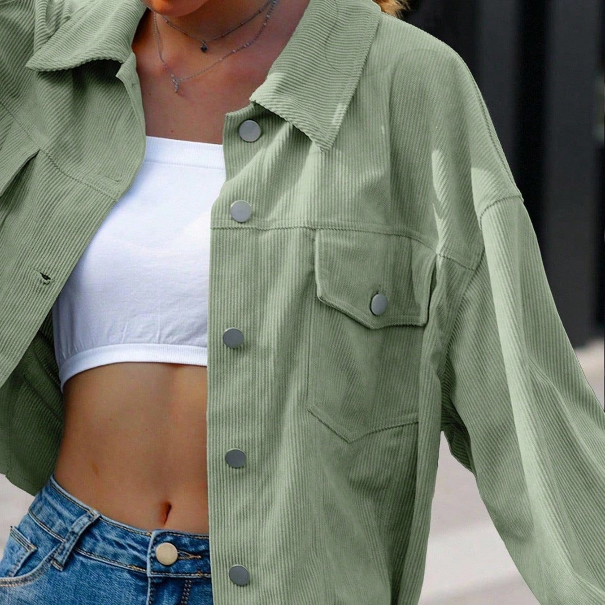 The Hollis Corduroy Shacket