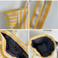 Large Capacity Striped Tote Bag