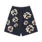 Printed camouflage shorts