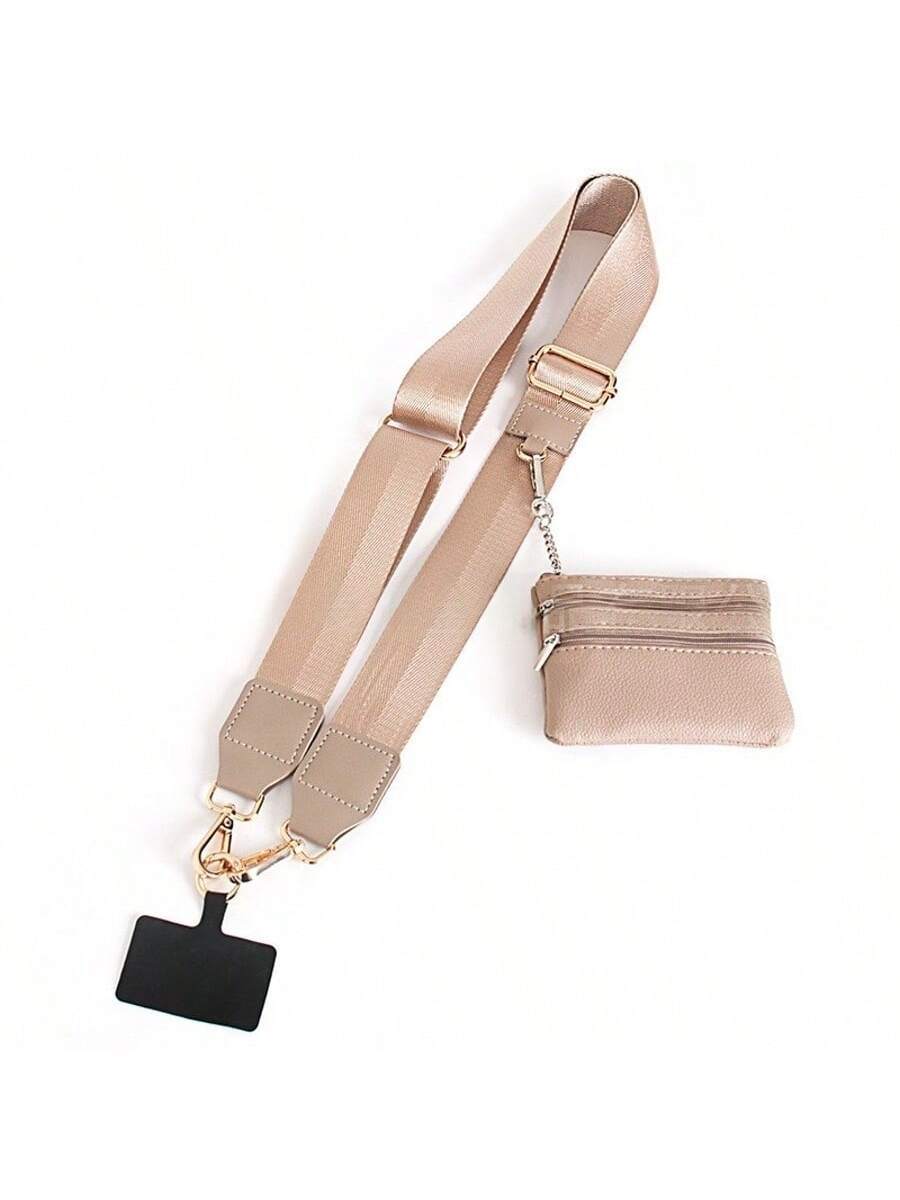 Phone Strap with Zppered Pouch