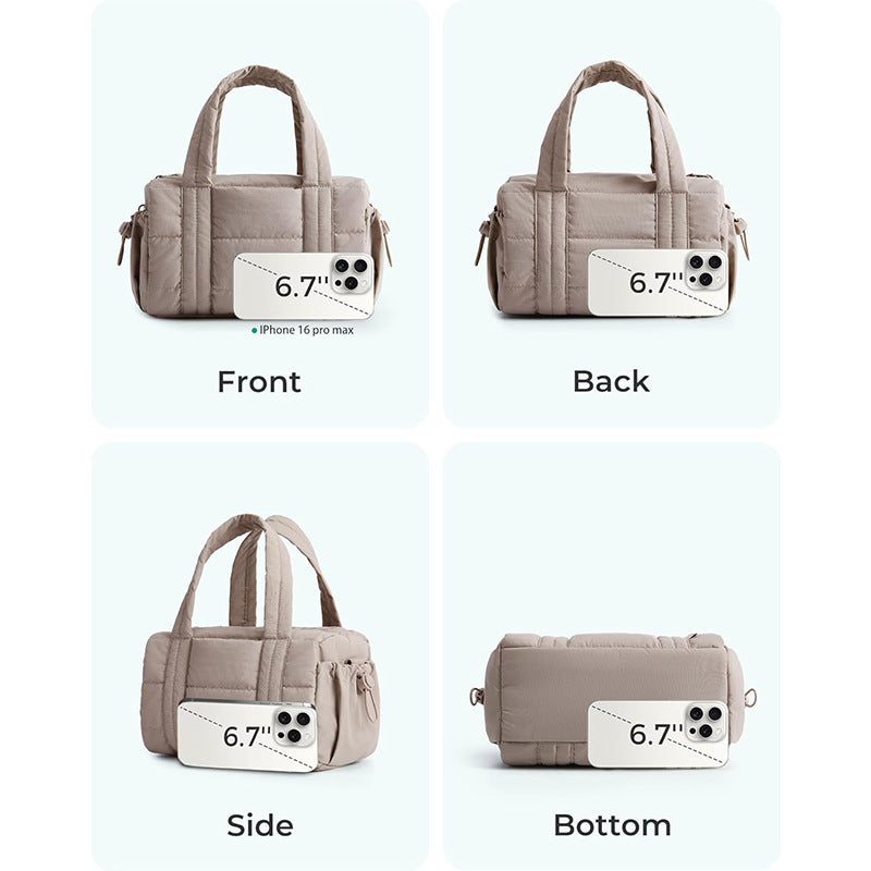 Puffer Duffle Crossbody Bag