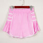 Contrast Trim Pleated Casual Active Shorts