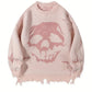 Halloween Skull Hole Sweater