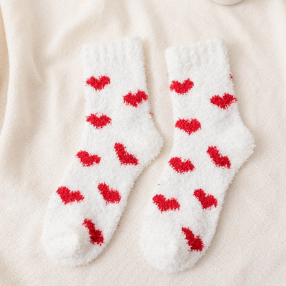 Valentine Socks Heart Print Socks