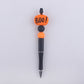 Halloween Pumpkin Spider Silicone Beaded Pen(MOQ:3)