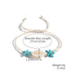 Marine Style Starfish Shell Turquoise Shell Beaded Chain Stretch Bracelets