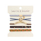 Boho 2-in-1 Hair Tie & Bracelet Set (5-Piece Pack)