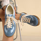 Patched Lace-up Sneakers