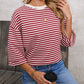 Striped Back Bow Tie T-Shirt