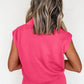 Quarter Zip Sleeveless Top Drawstring Shorts Casual 2pcs Outfit