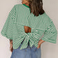 Striped Back Bow Tie T-Shirt