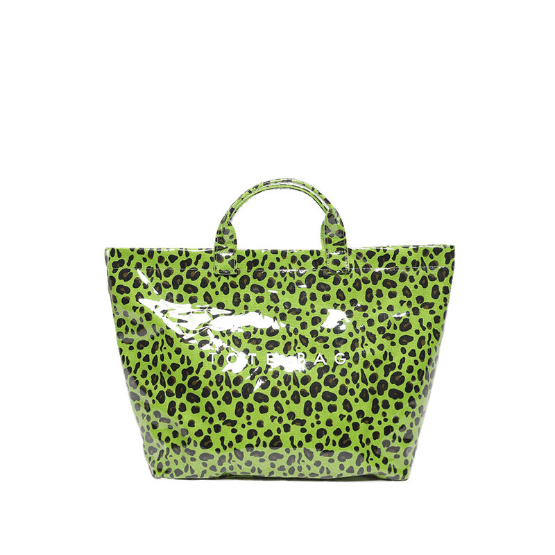 Leopard-Print Large Capacity Tote Bag