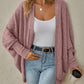 Knitted Batwing Sleeve Cardigan