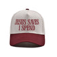 Embroidered JESUS SAVES I SPEND Baseball Cap
