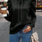 Ruched Puff Long Sleeve Hoodie