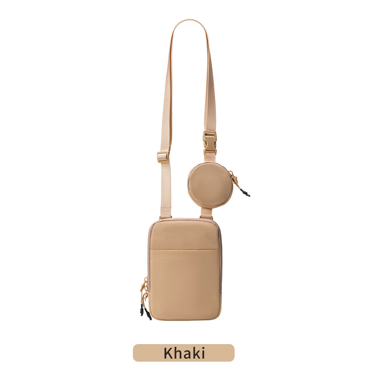 Nylon Crossbody Bag with Removable Mini Pouch