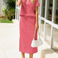 Maritime Stripe Polo and Maxi Skirt Co-Ord Set