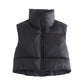 Zipper Vest Puffer Coat