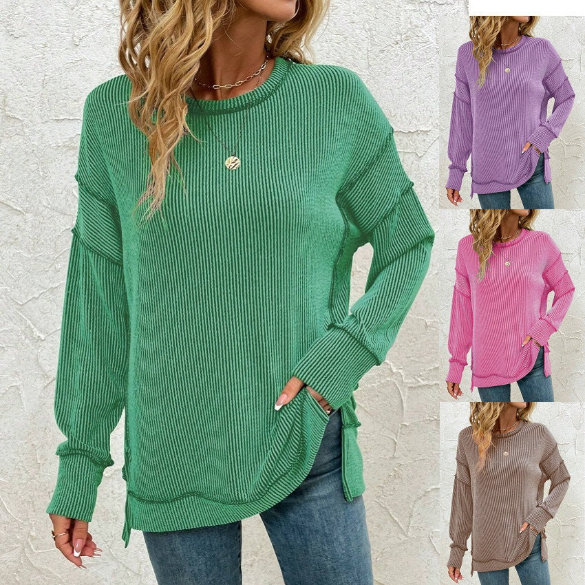 Slit Loose Sweatshirt