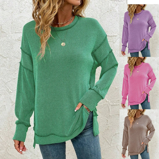 Slit Loose Sweatshirt