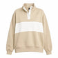 Custom Name Preppy Style Quarter-Snap Sweatshirt