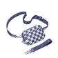 Nylon Double Compartment Crossbody and Wristlet