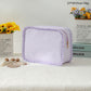 Ruffle Checker Cosmetic Bag