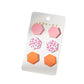 Leopard print acrylic earrings heart earring set(moq3）