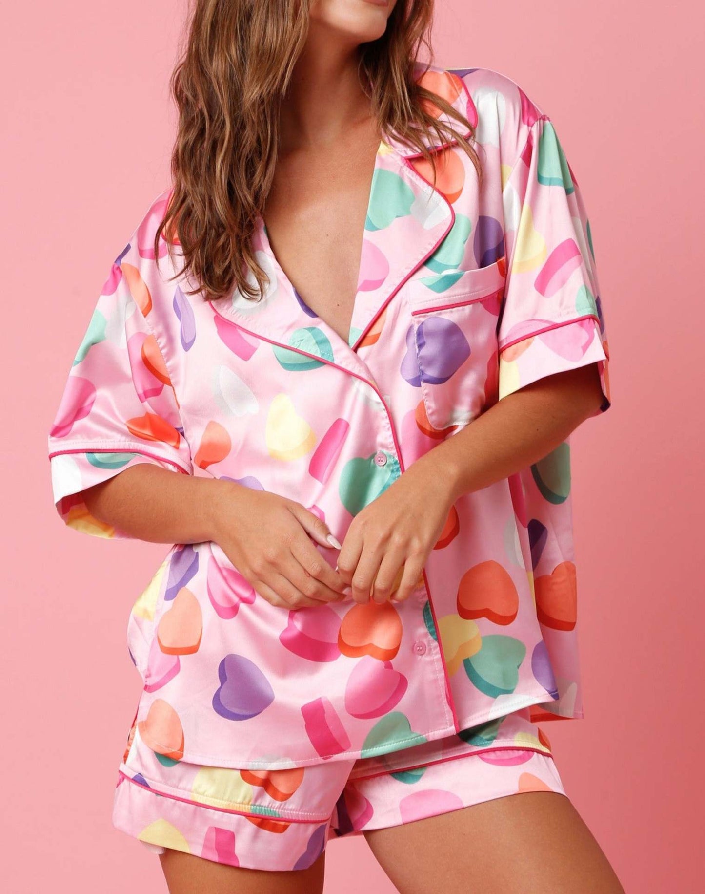 Satin Print Lounge Wear