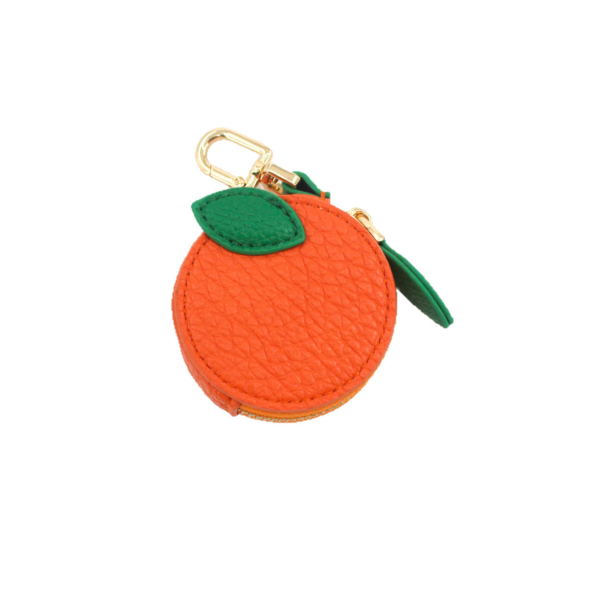 Fruit-Shaped Mini Coin Purse Keychain - Portable PU Leather Wallet & Bag Charm