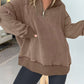 Oversized Quarter Zip Vintage Pullover