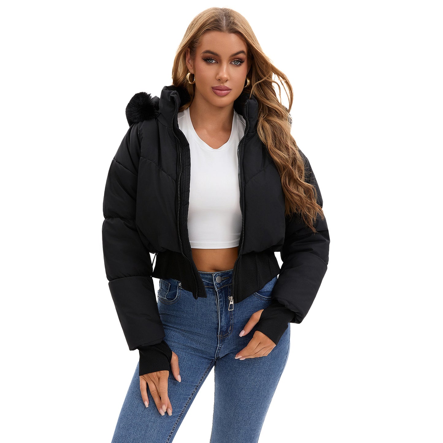 New Women's Thickened Warm Cotton Jacket