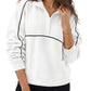 Piped Quarter Zip Pullover