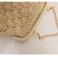 Handcrafted Openwork Straw Crossbody Bag