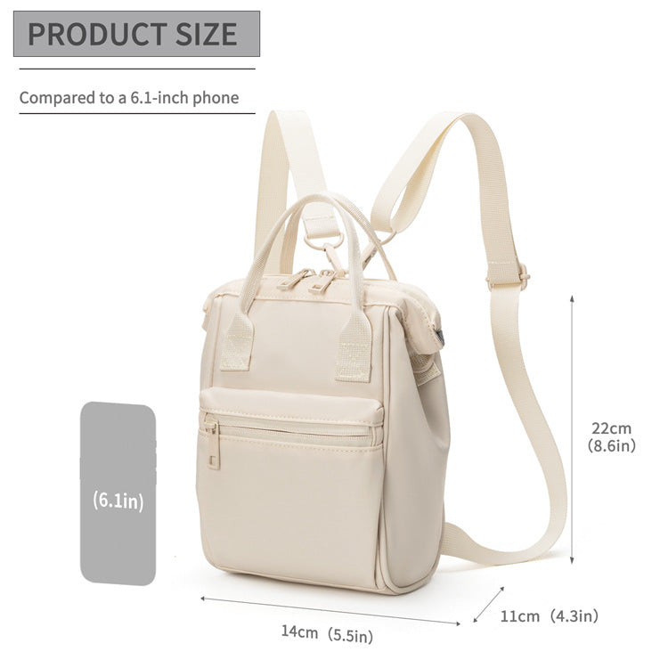 Mini Waterproof Oxford Backpack Travel Crossbody Bag