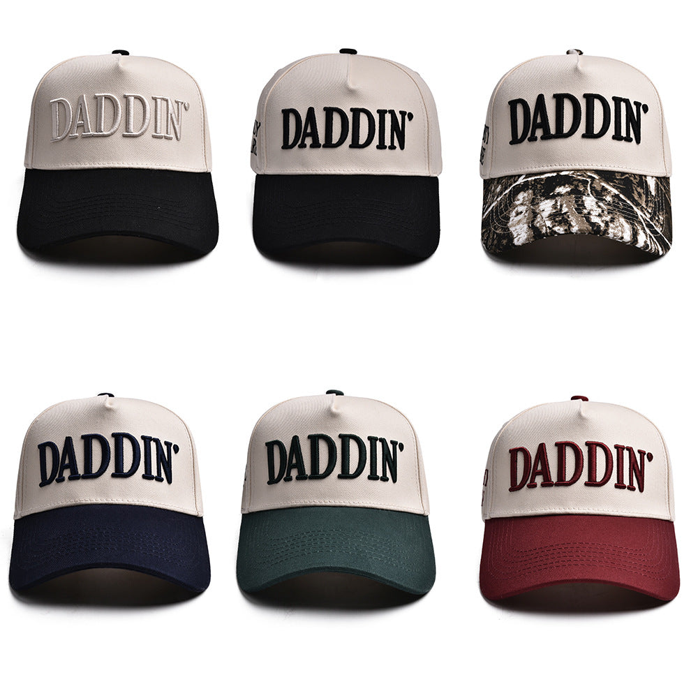 DADDIN Letter-Embroidered Funny Trucker Hats