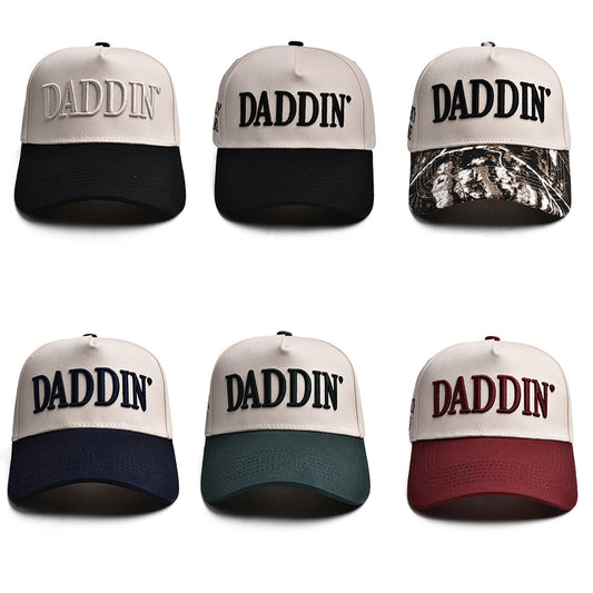 DADDIN Letter-Embroidered Funny Trucker Hats