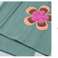 Block Flower Patchwork Drawstring Contrasted Elastic Waist Wide Leg Pants