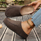 Suede Moccasin Slip-On Mule Clogs